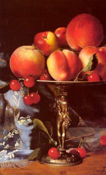 佈萊斯 亞歷山大 德斯戈夫 Still Life with Peaches, Plums and Cherries 佈萊斯 亞歷山大 德斯戈夫 Still Life with Peaches, Plums and Cherries